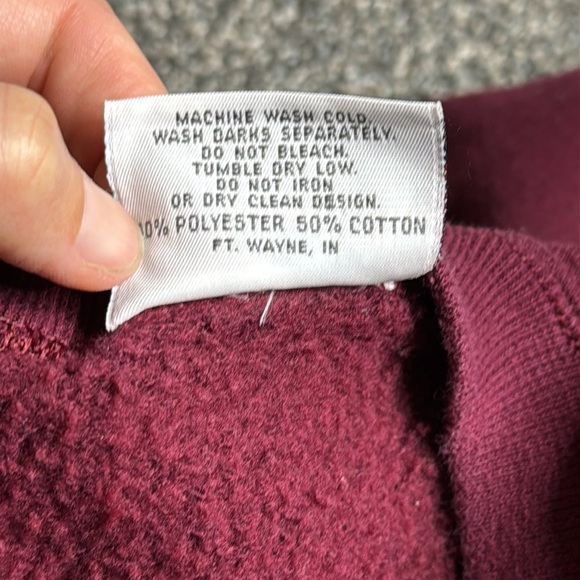 Vintage Virginia Tech Mom Burgundy Crewneck Sweatshirt Size XL - Picture 8 of 8